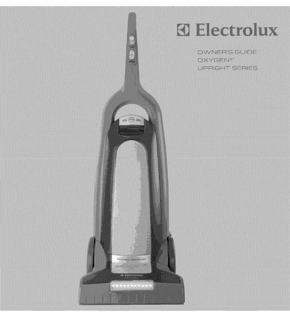 ELECTROLUX OXYGEN3 UPRIGHT SERIES OWNER'S MANUAL Pdf Download ManualsLib