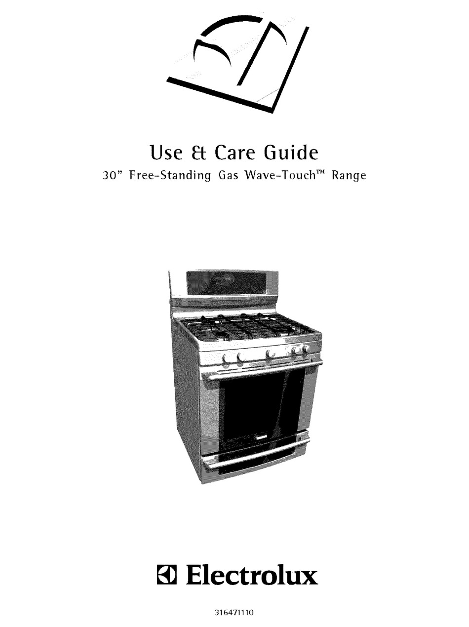 ELECTROLUX CEW30GF6GSH USE & CARE MANUAL Pdf Download ManualsLib
