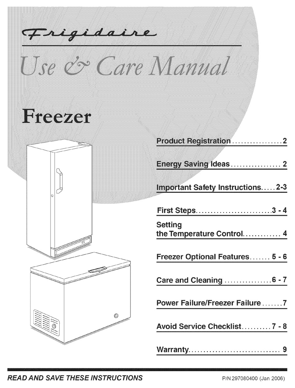 FRIGIDAIRE FFC0522FW9 USE & CARE MANUAL Pdf Download | ManualsLib