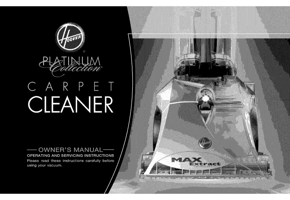 Hoover Platinum Collection Owner S Manual Pdf Manualslib