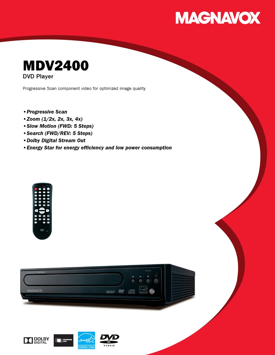 MAGNAVOX MDV2400 SPECIFICATION Pdf Download ManualsLib