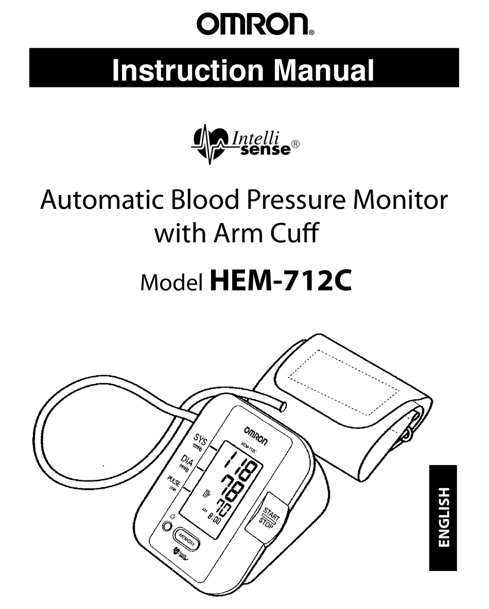 OMRON INTELLISENSE HEM-712C INSTRUCTION MANUAL Pdf Download | ManualsLib