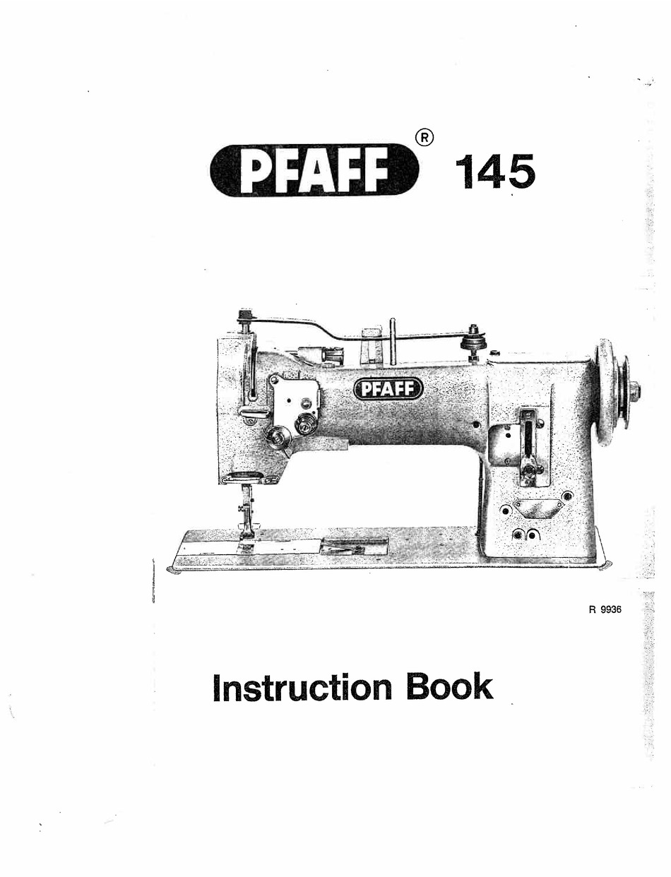 PFAFF 145 INSTRUCTION BOOK Pdf Download ManualsLib