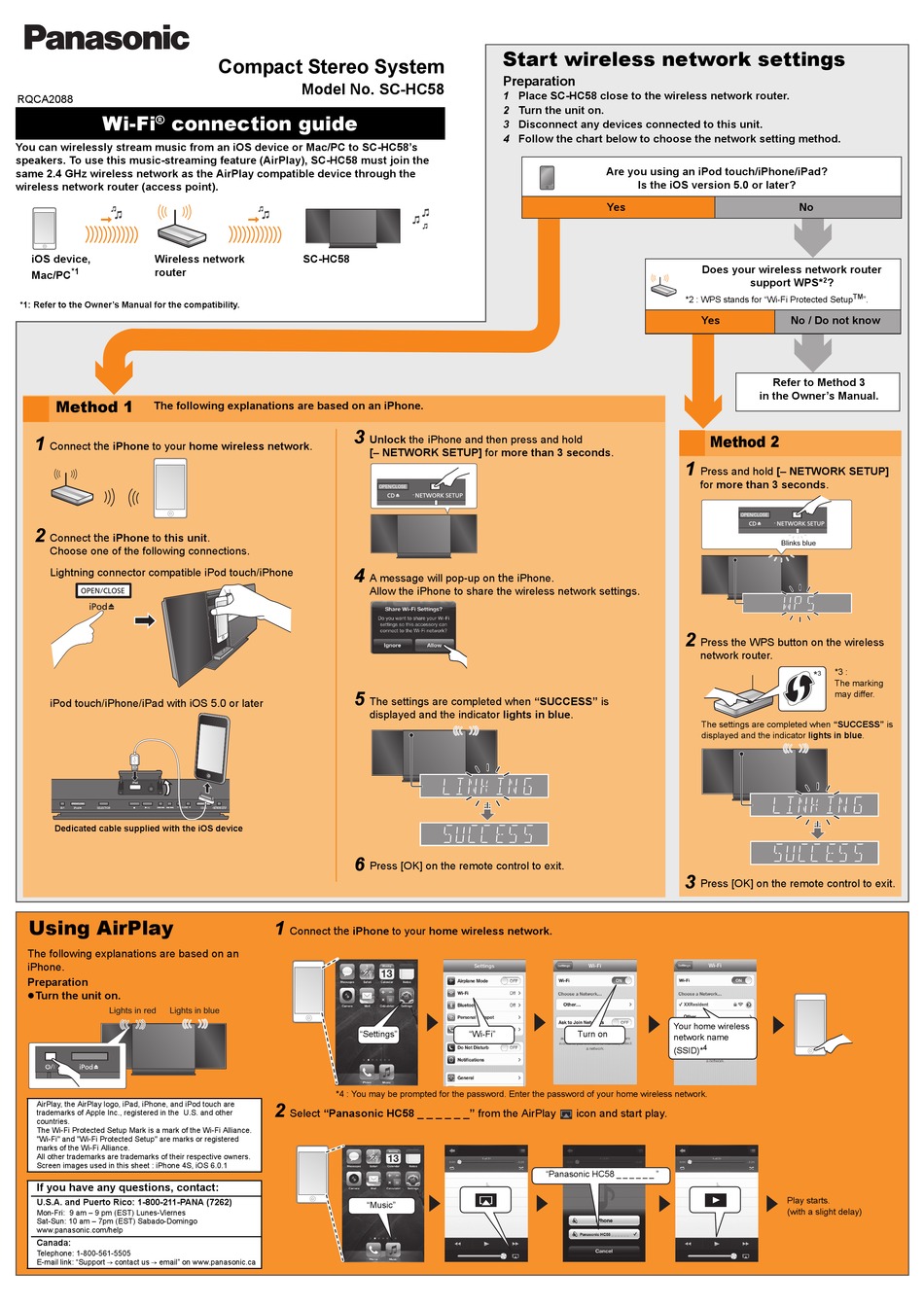 PANASONIC SC-HC58 CONNECTION MANUAL Pdf Download | ManualsLib