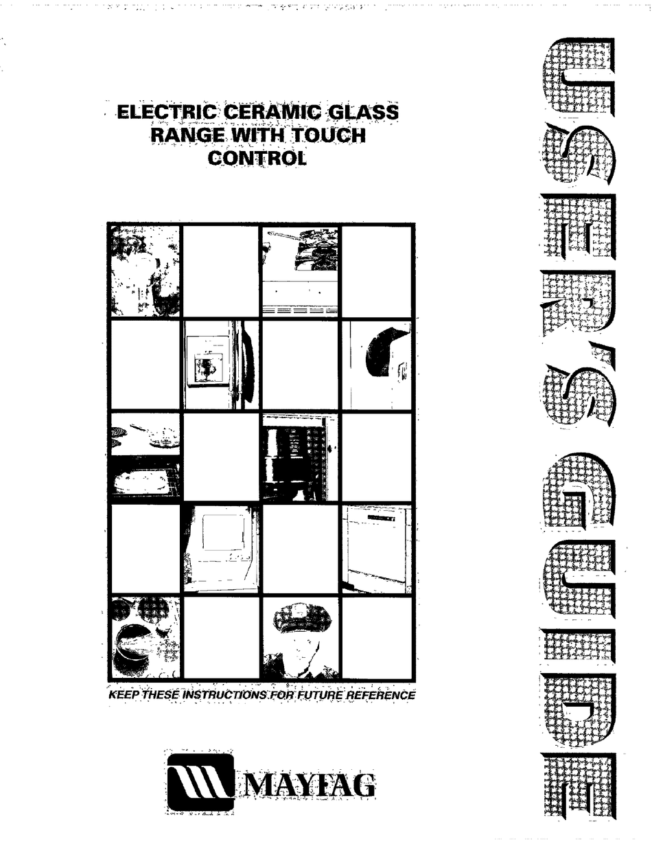 MAYTAG CFE9000BCB USER MANUAL Pdf Download ManualsLib