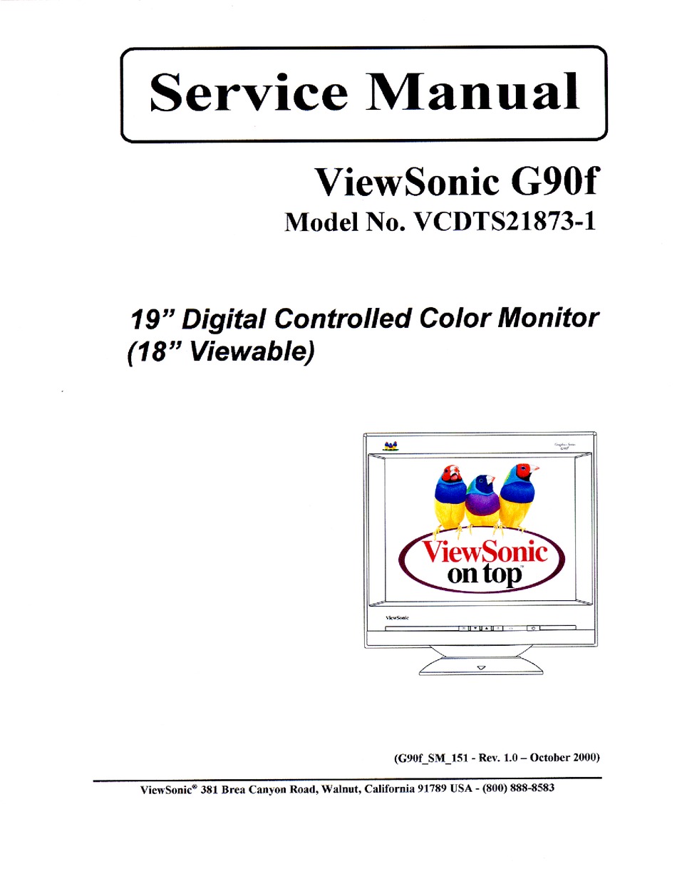 viewsonic g90f