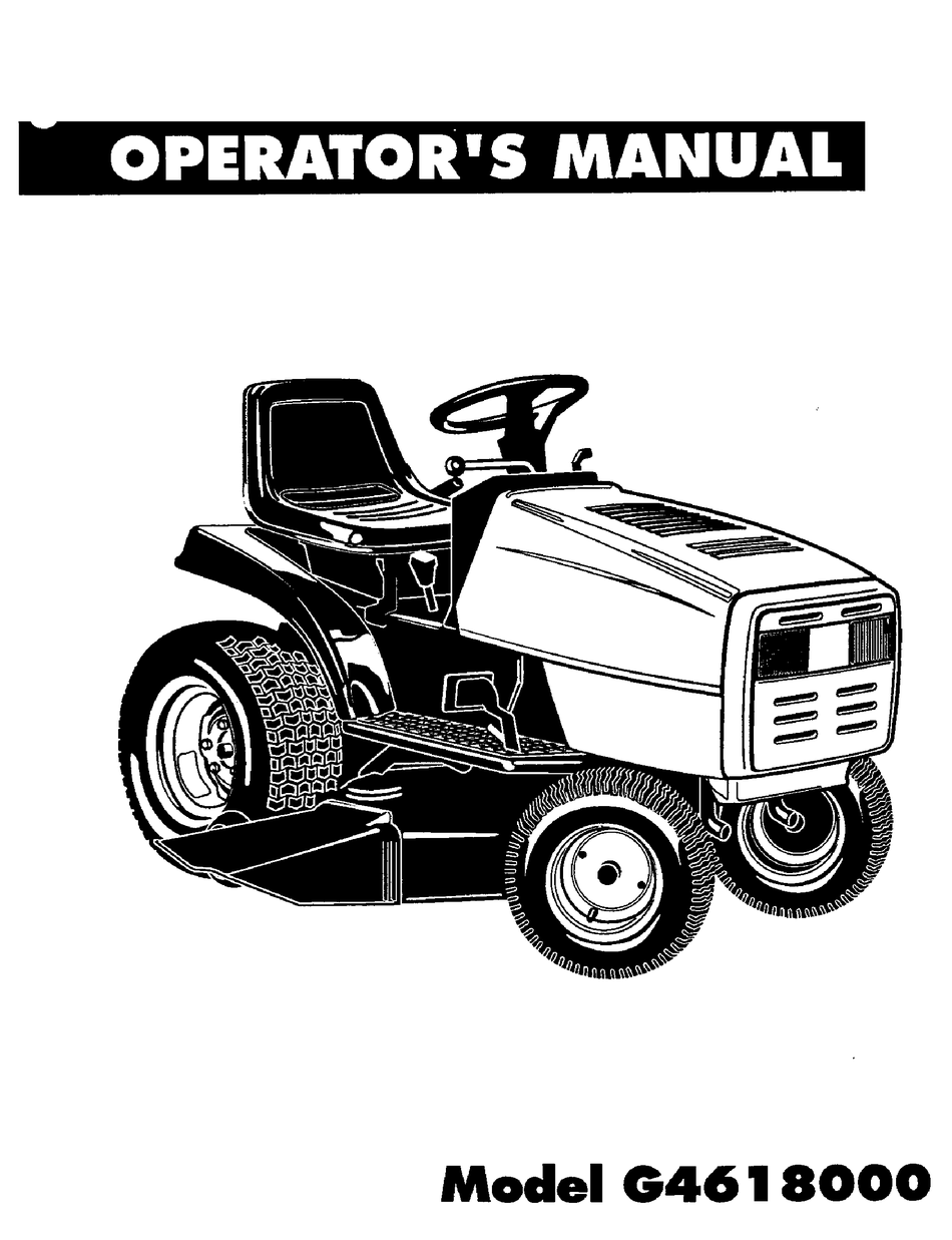 MURRAY G4618000 OPERATOR'S MANUAL Pdf Download ManualsLib