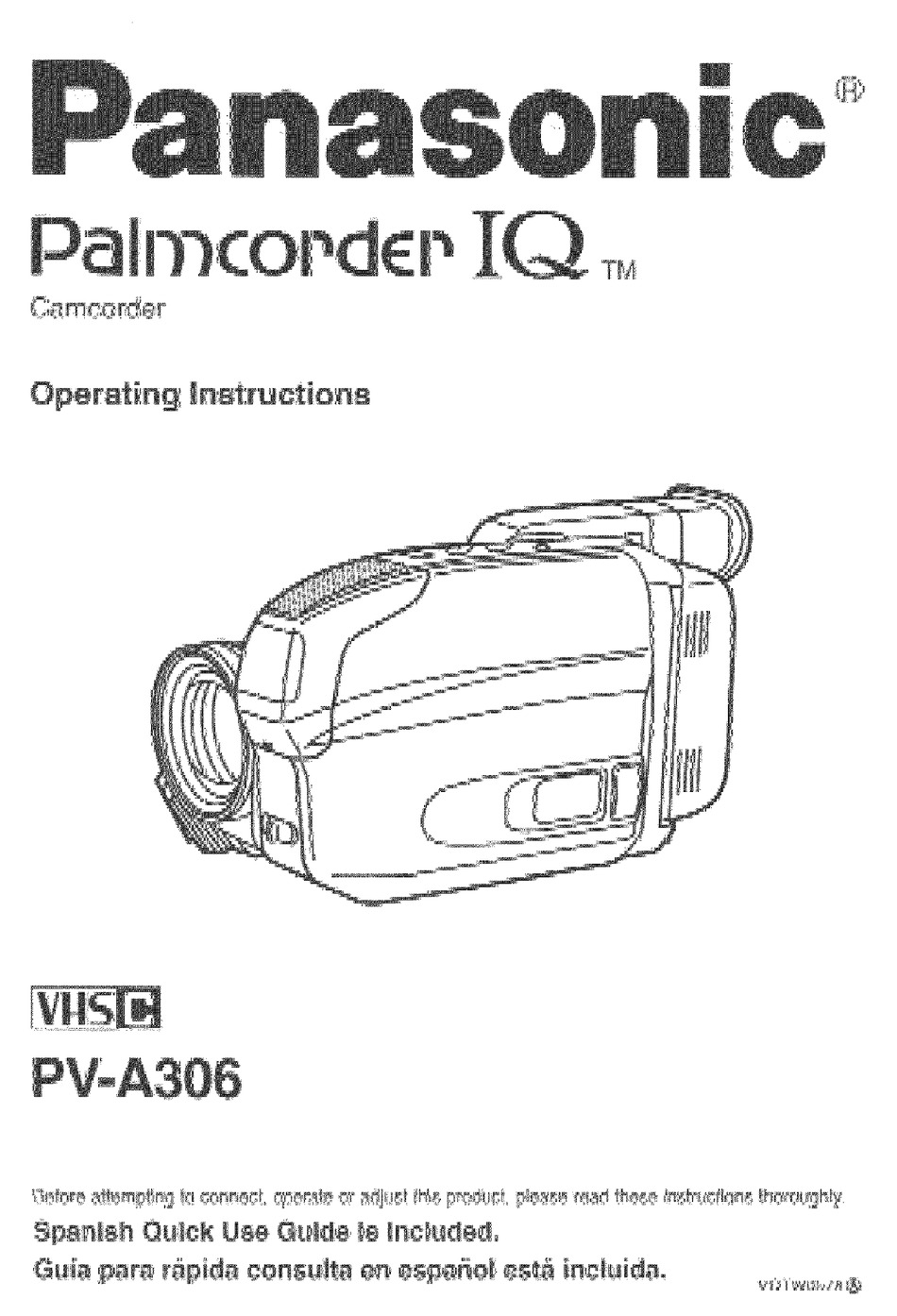 PANASONIC PALMCORDER IQ PVA306 MANUAL Pdf Download ManualsLib