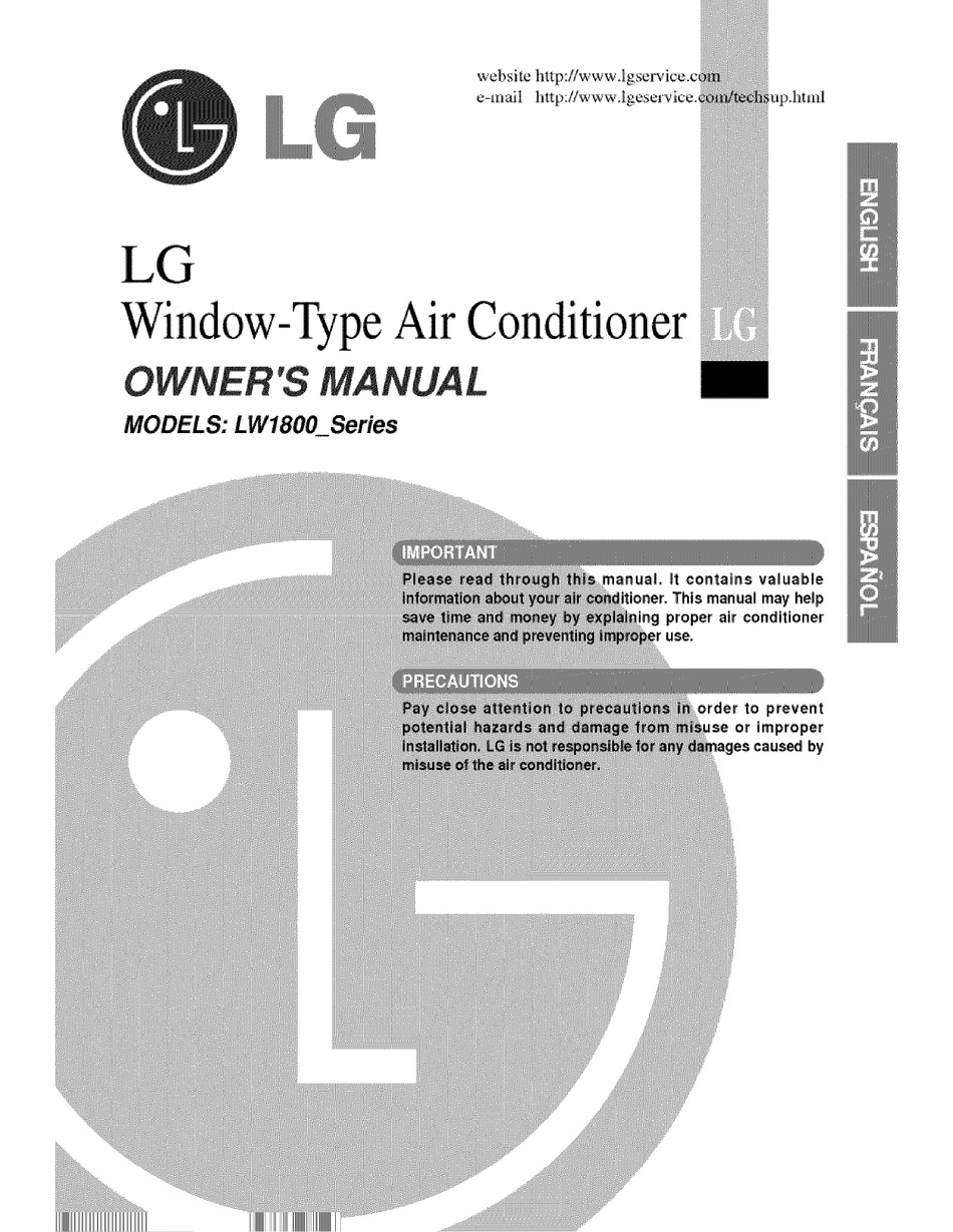 LG LW1800 SERIES OWNER'S MANUAL Pdf Download | ManualsLib