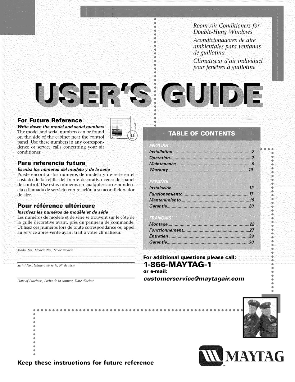 MAYTAG 23-11-2231N-003 USER MANUAL Pdf Download | ManualsLib