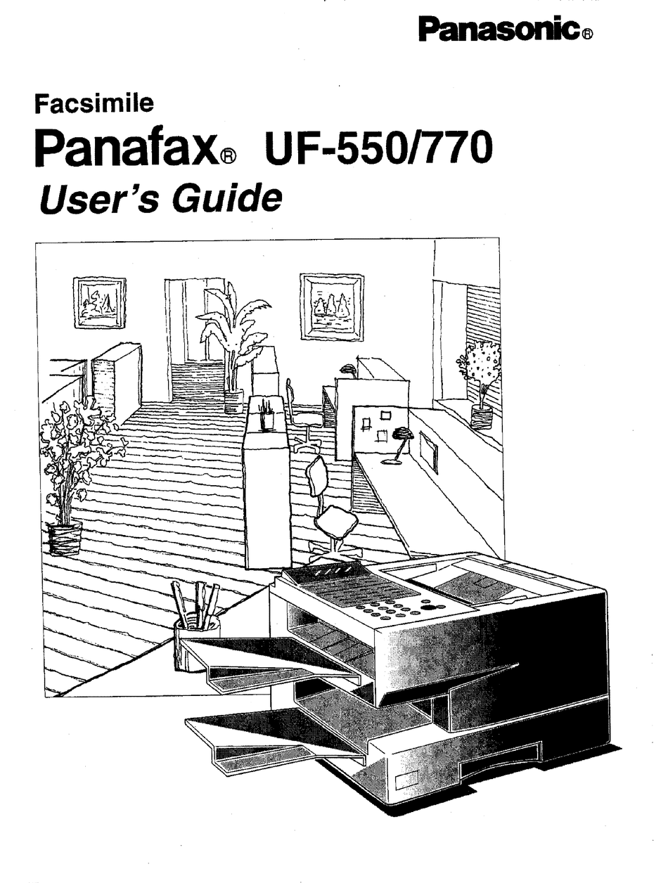 PANASONIC PANAFAX UF-550 USER MANUAL Pdf Download | ManualsLib