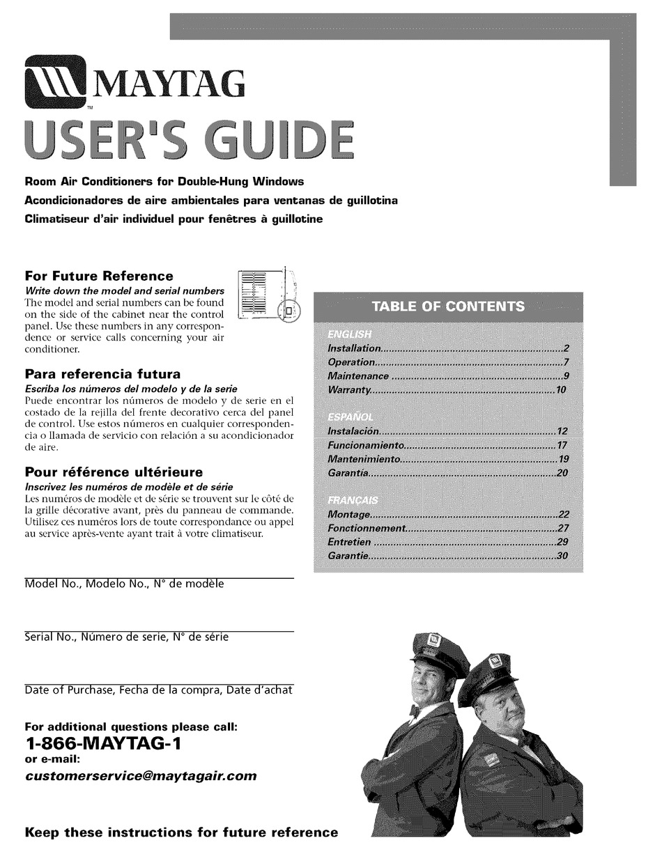 MAYTAG 23-11-2231N-004 USER MANUAL Pdf Download | ManualsLib