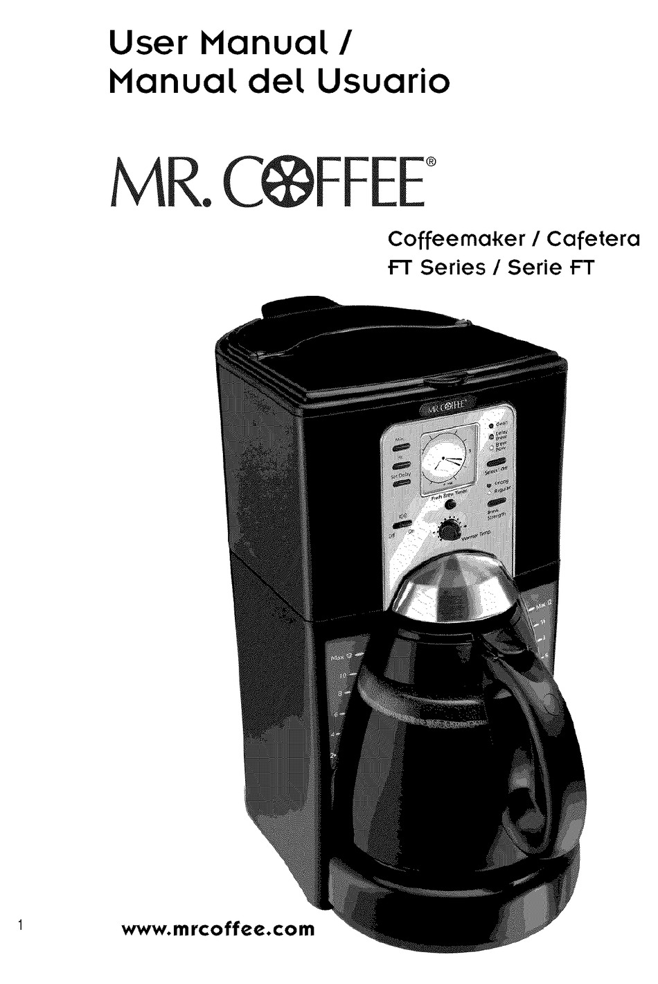 Mr coffee 2025 user manual