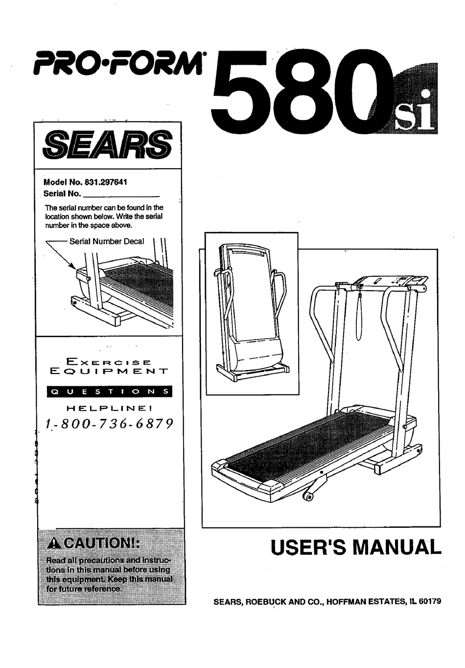 PROFORM 580 SI USER MANUAL Pdf Download | ManualsLib