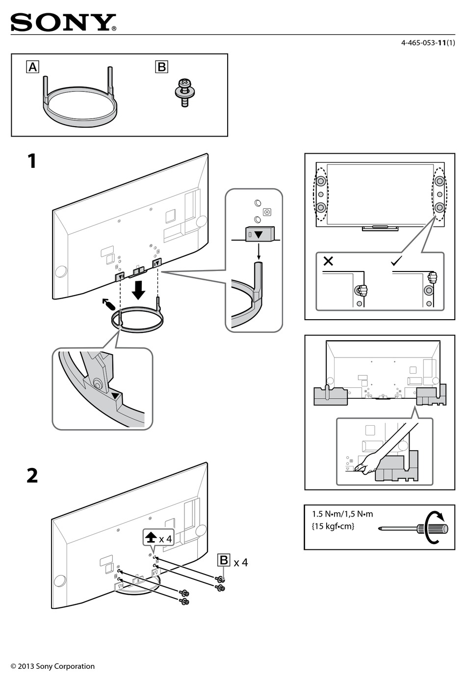 SONY XBR-55X900A INSTRUCTIONS Pdf Download | ManualsLib