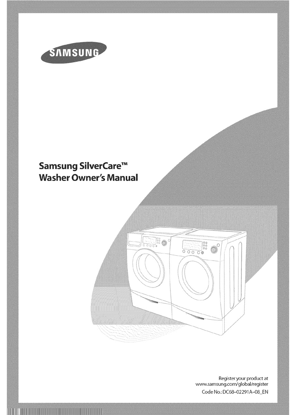 samsung washing machine silver care