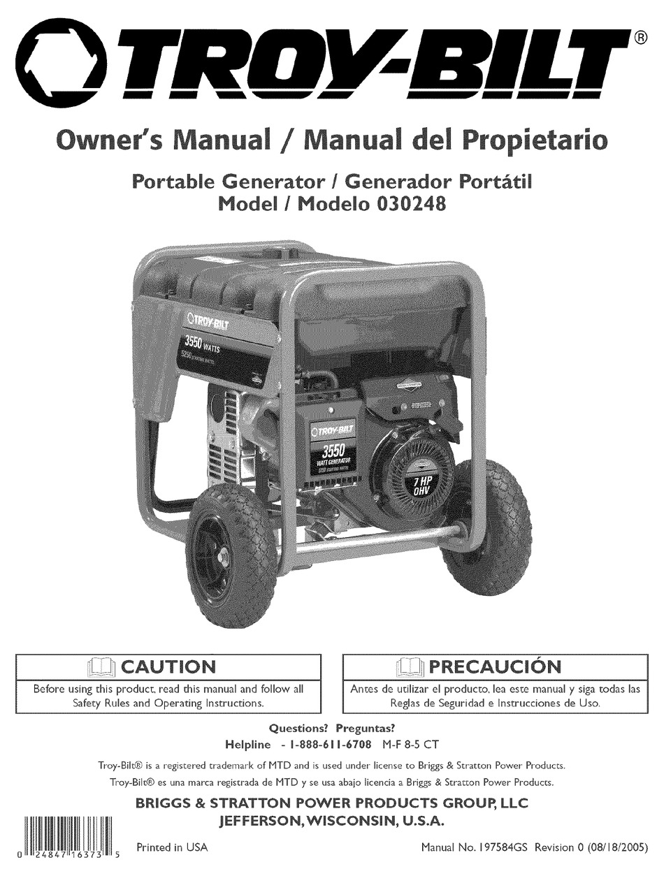 TROYBILT 30248 OWNER