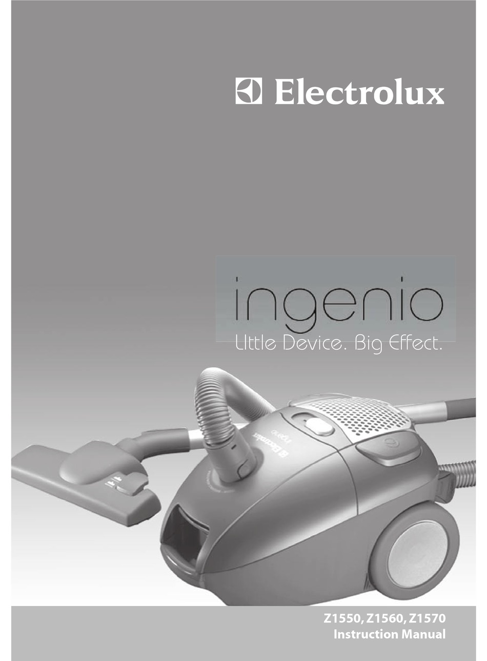 Electrolux Ingenio Z1550 Instruction 