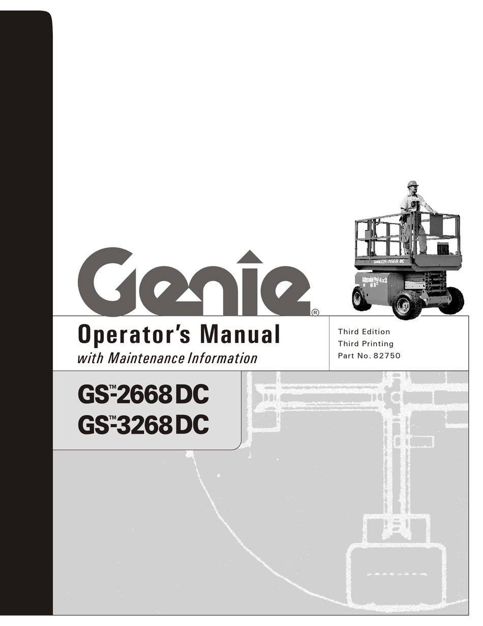 GENIE GS-2668 DC OPERATOR'S MANUAL Pdf Download | ManualsLib