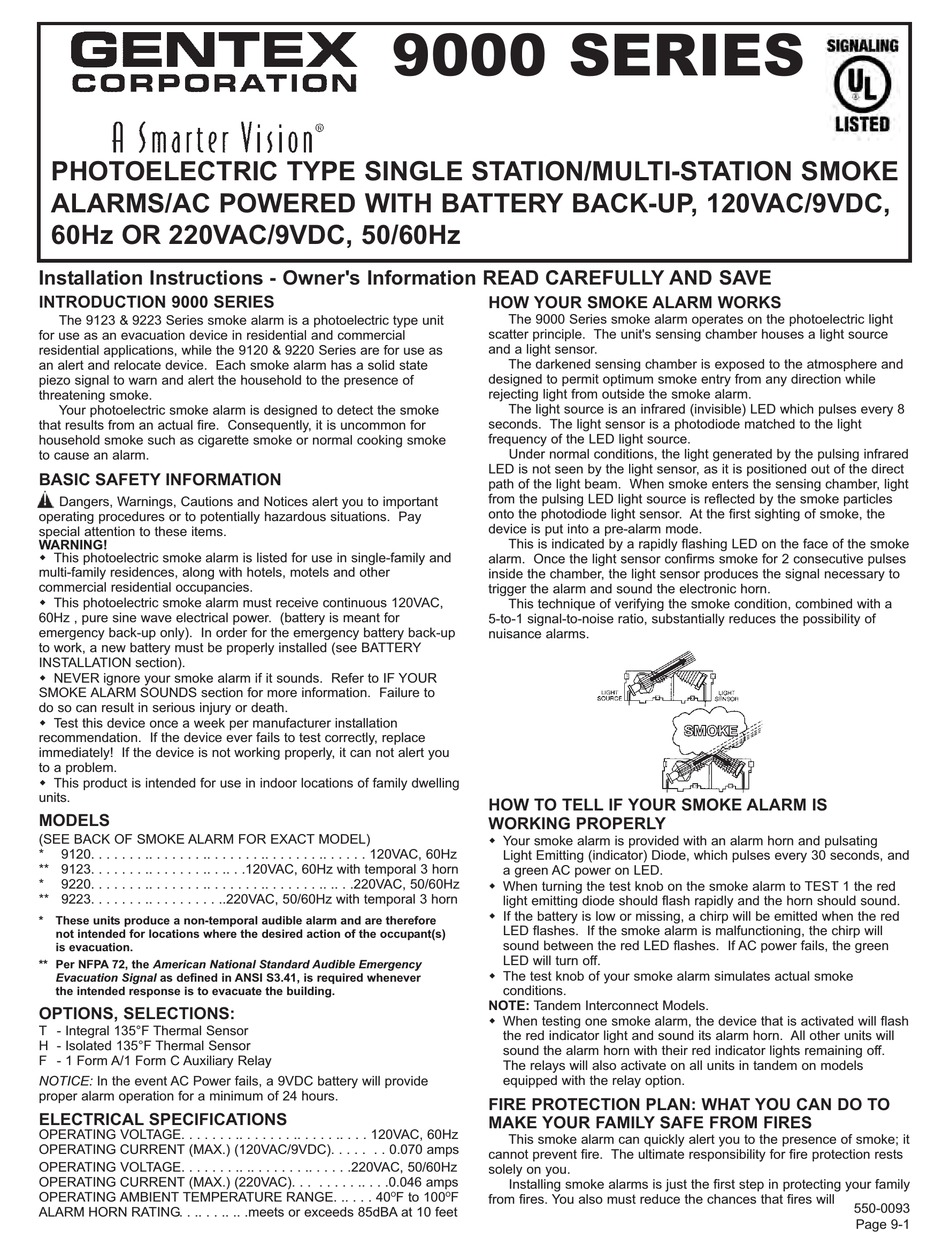 gentek-9000-series-installation-instructions-manual-pdf-download