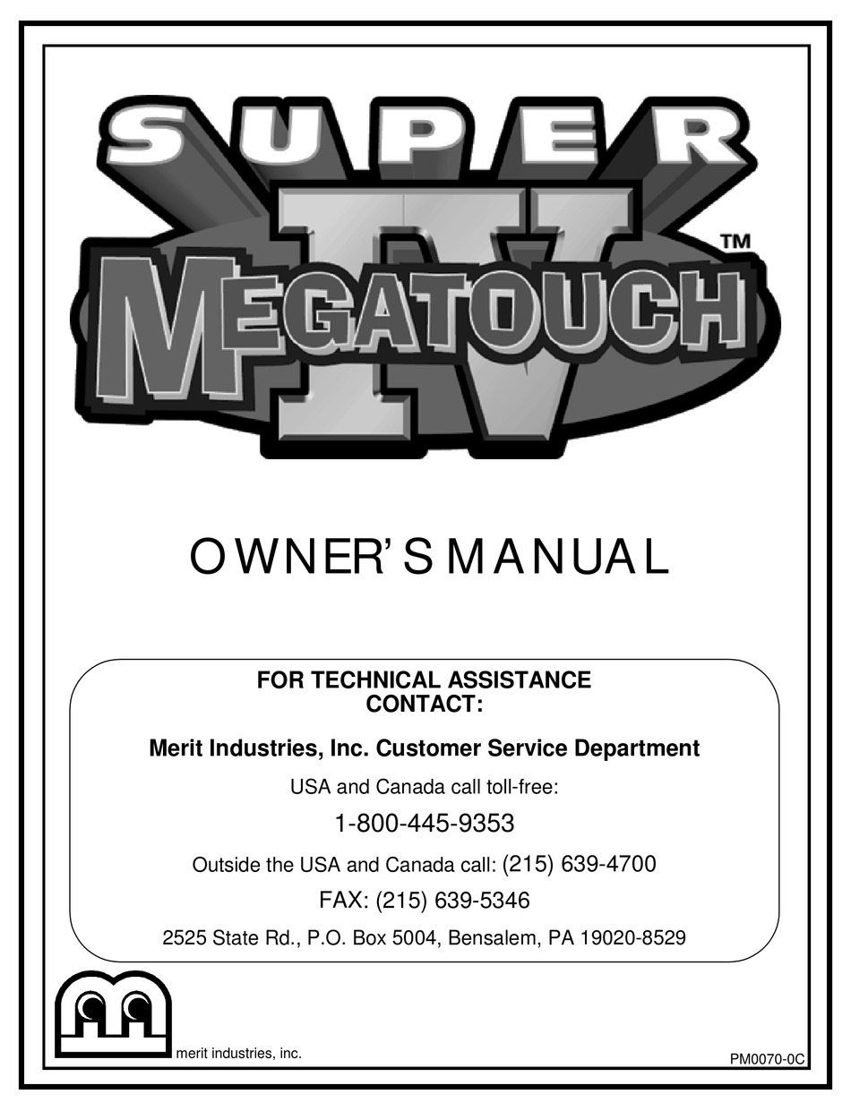 Megatouch force 2006 manual