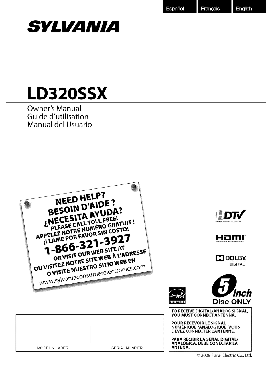 Sylvania Ld3ssx Owner S Manual Pdf Download Manualslib