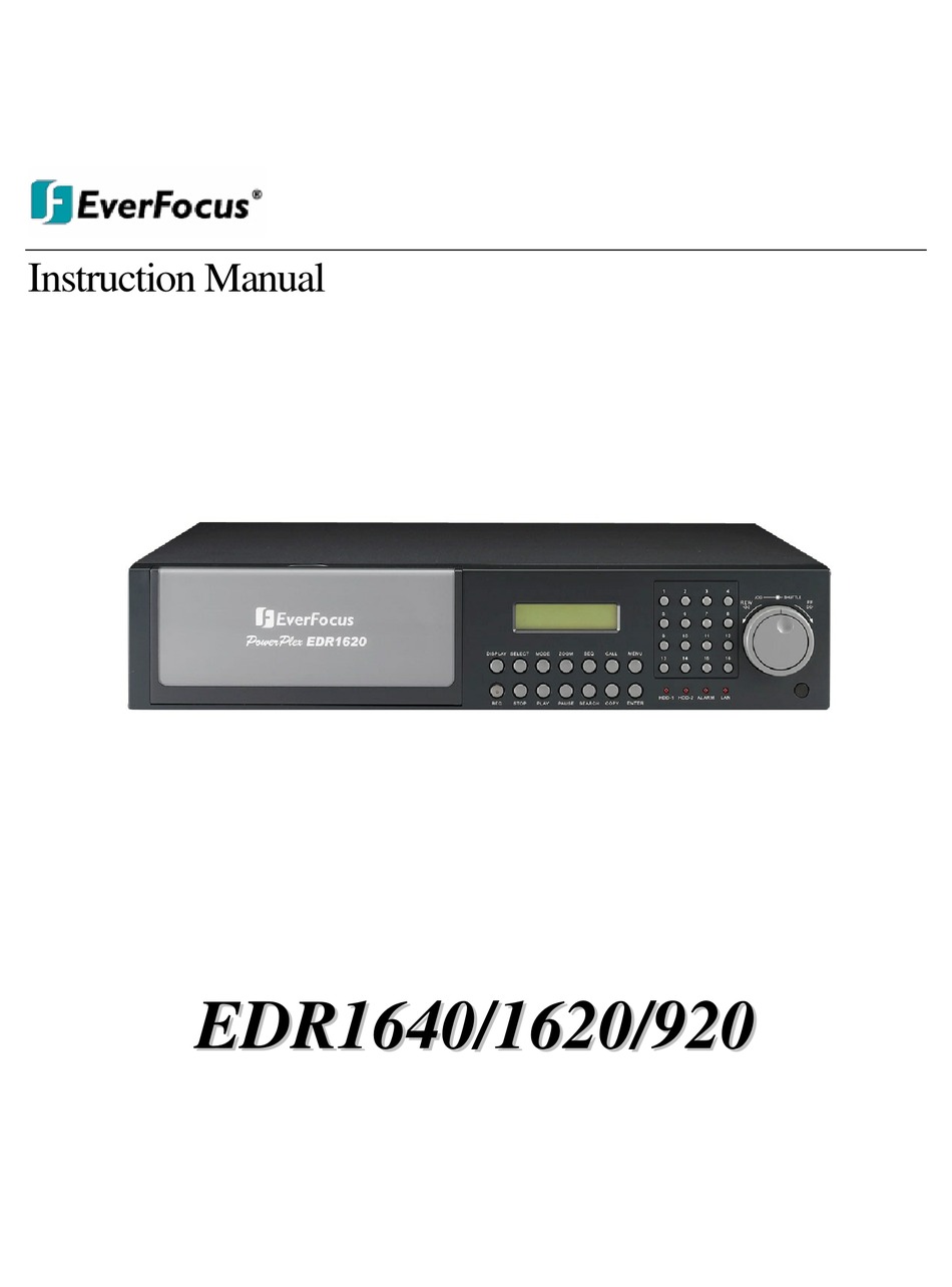 EVERFOCUS POWERPLEX EDR1640 DVR 16 CHANNEL 