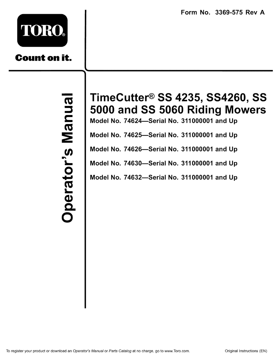 Toro 74626 discount