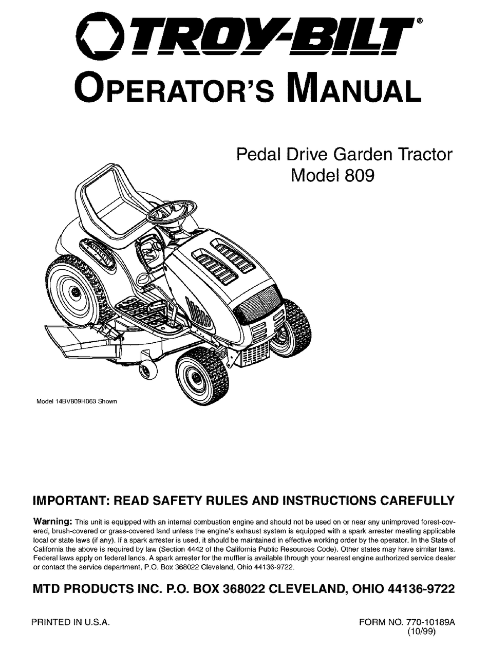 troy bilt 13wx79kt011 owner's manual
