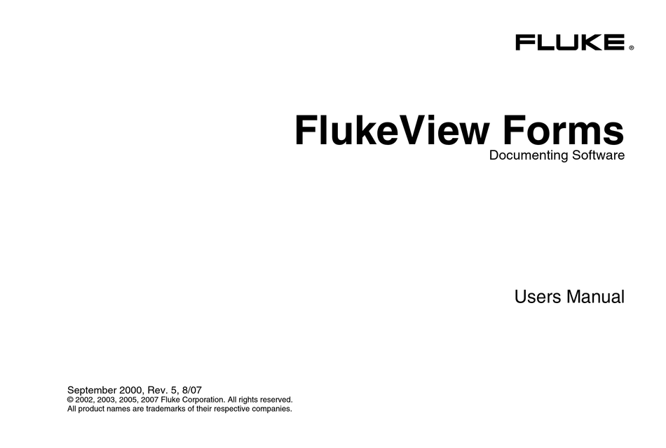 flukeview software download