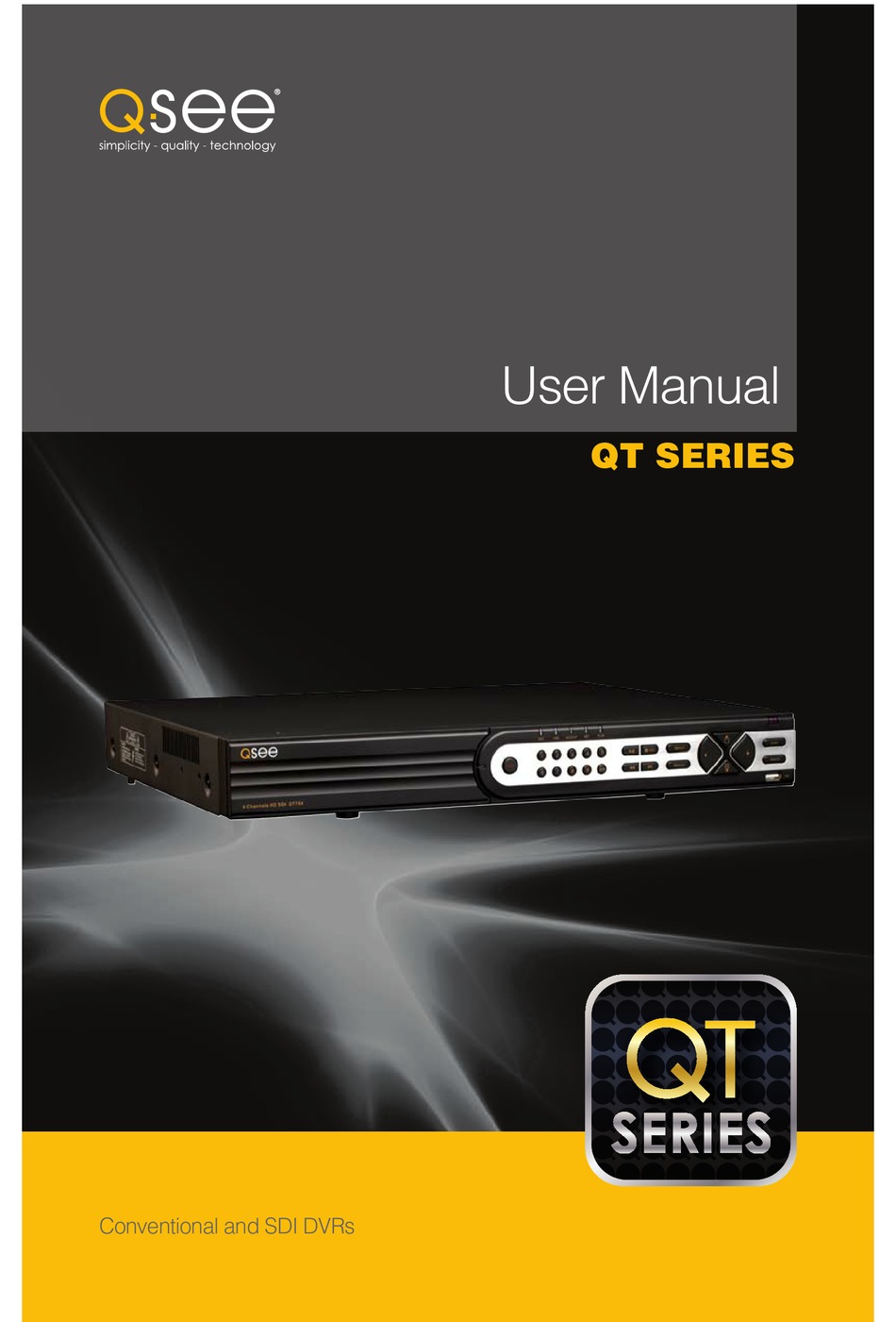 Q-SEE QT SERIES USER MANUAL Pdf Download | ManualsLib