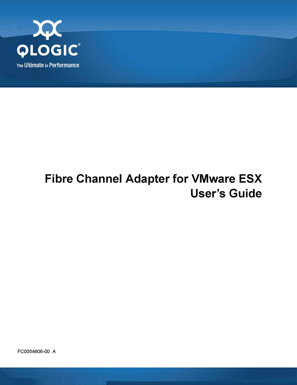 qlogic fibre channel hba driver