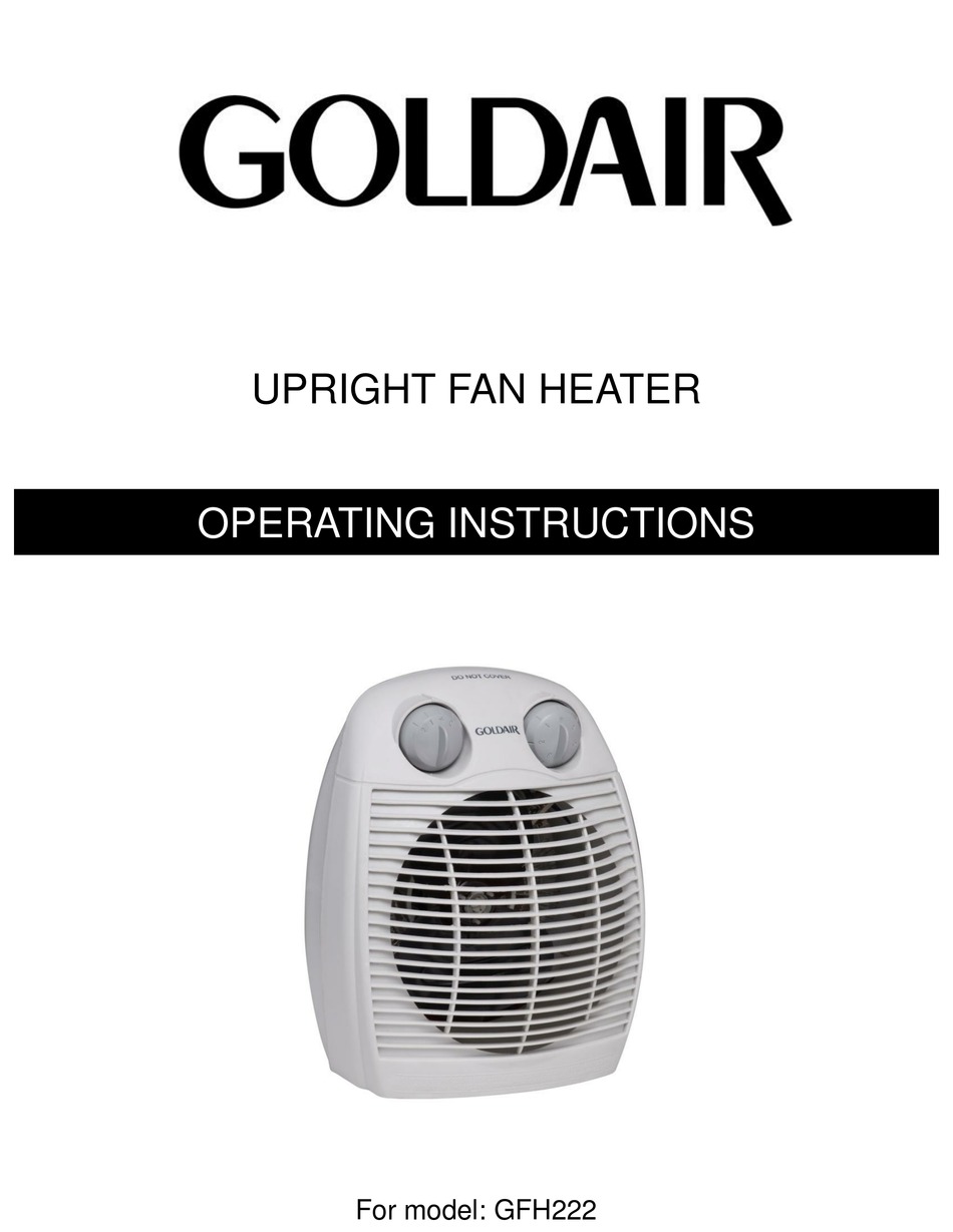 GOLDAIR GFH222 OPERATING INSTRUCTIONS Pdf Download ManualsLib
