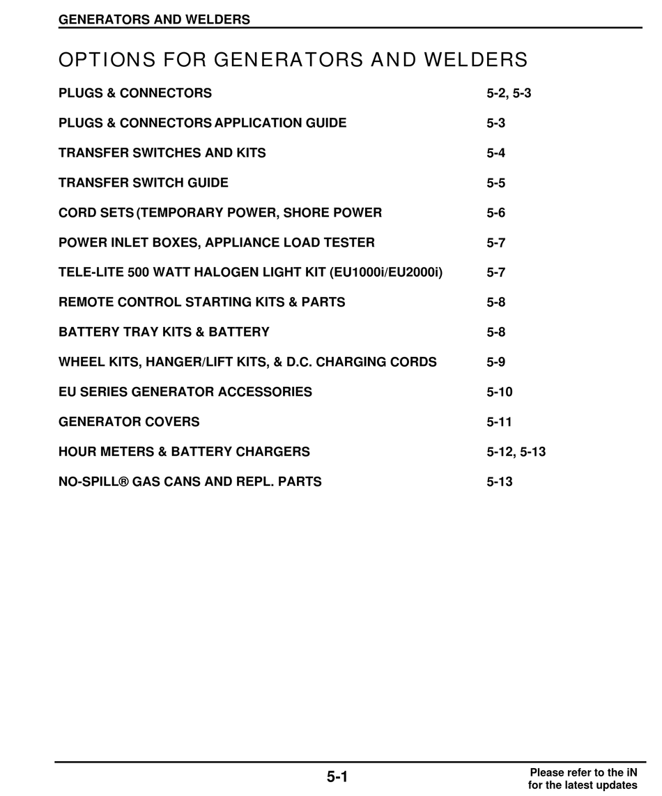 Honda Generators And Welders Parts List Pdf Download Manualslib