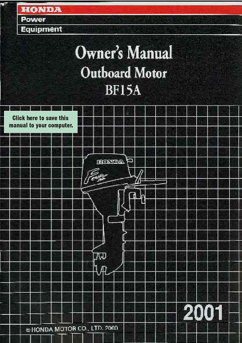 HONDA BF15A OWNER'S MANUAL Pdf Download | ManualsLib