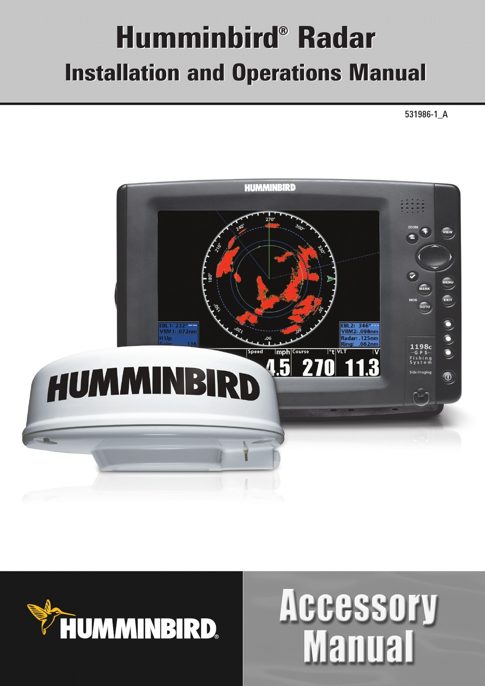 HUMMINBIRD RADAR INSTALLATION AND OPERATION MANUAL Pdf Download