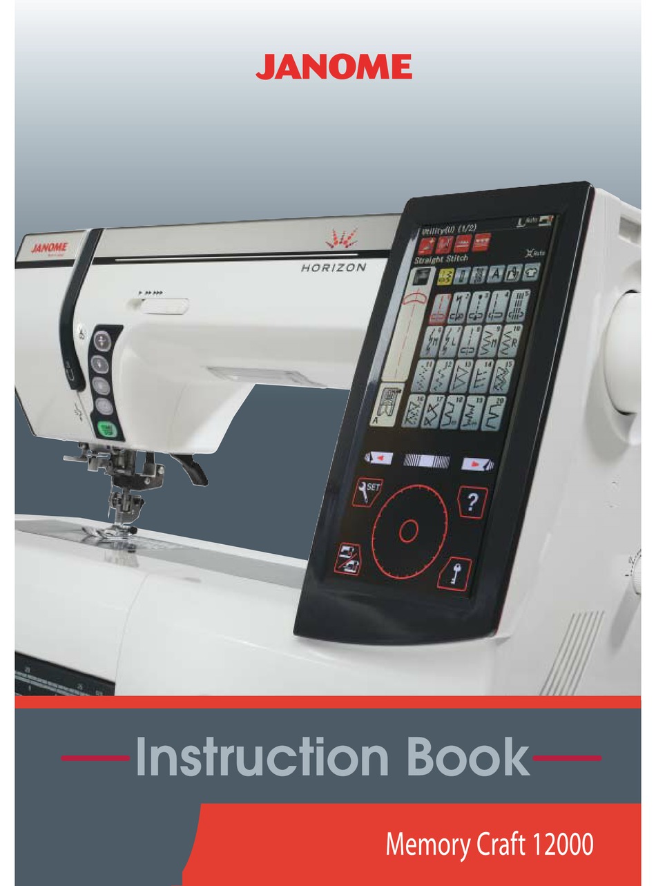 JANOME HORIZON INSTRUCTION BOOK Pdf Download ManualsLib