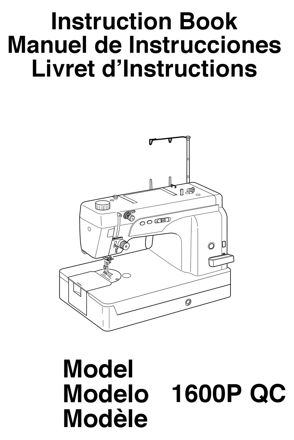 JANOME 1600P QC INSTRUCTION BOOK Pdf Download ManualsLib