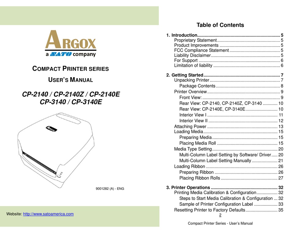 argox cp 2140 bartender software
