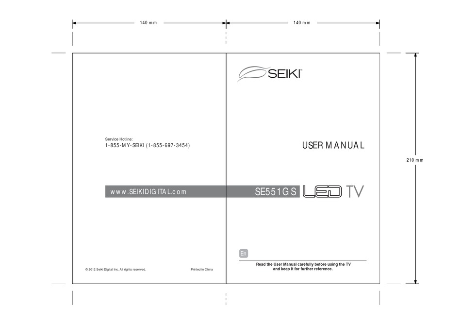 SEIKI SE551GS USER MANUAL Pdf Download | ManualsLib