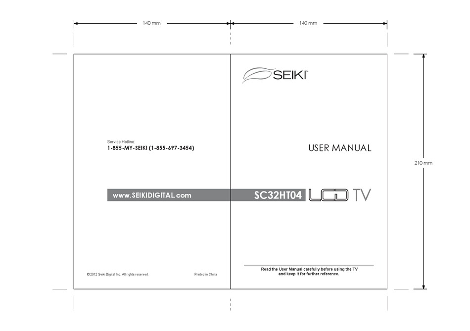 SEIKI SC32HT04 USER MANUAL Pdf Download | ManualsLib