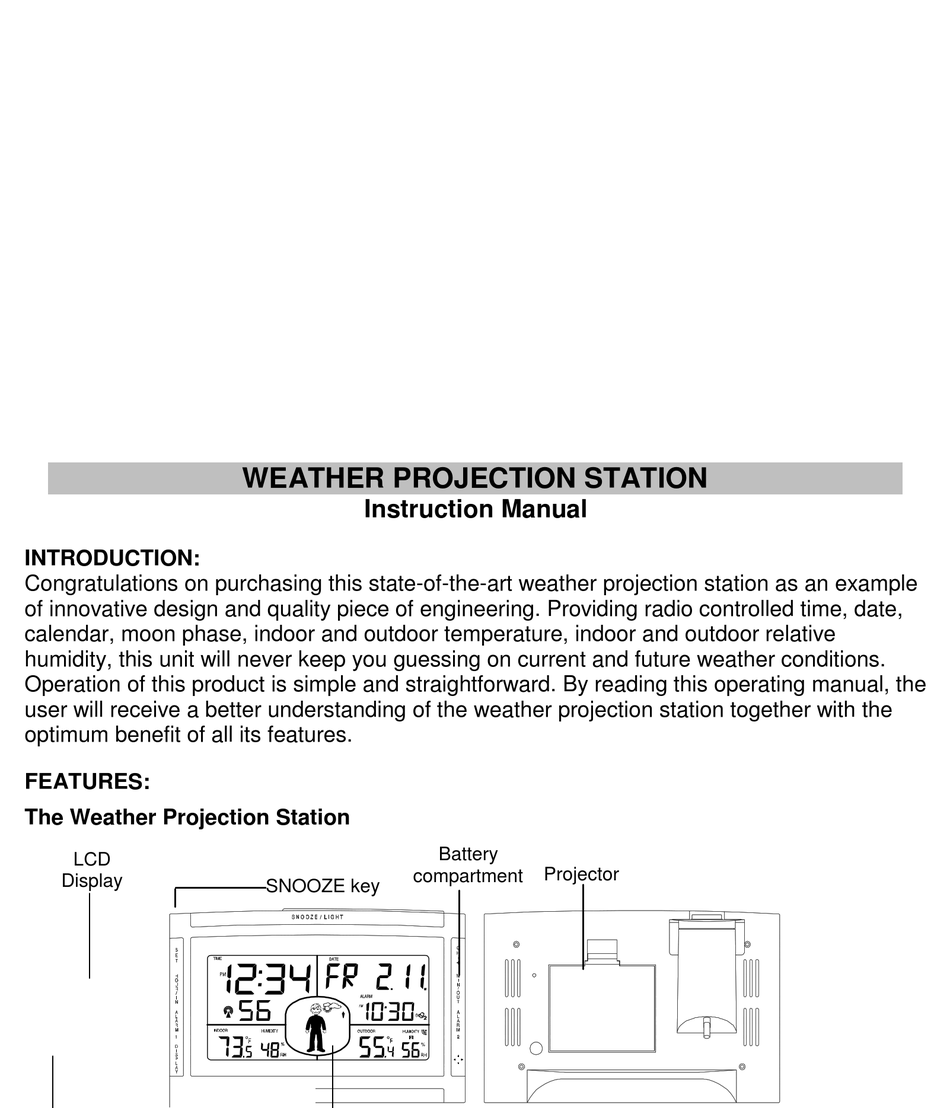 User manual La Crosse Technology WS-7034TWC-IT (English - 22 pages)