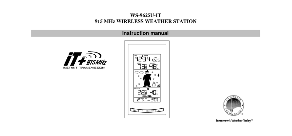 WS-9029U-IT Weather Stations Fast shipping Tech Instrumentation