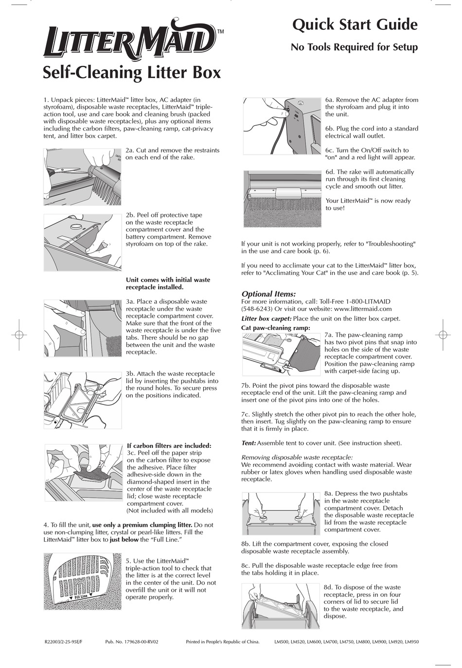 Littermaid 2025 elite manual