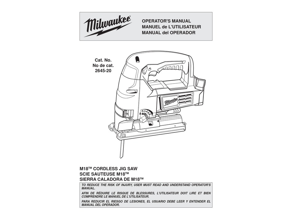 Manuals & Guides Tools & Workshop Equipment Delta Milwaukee 24 ...