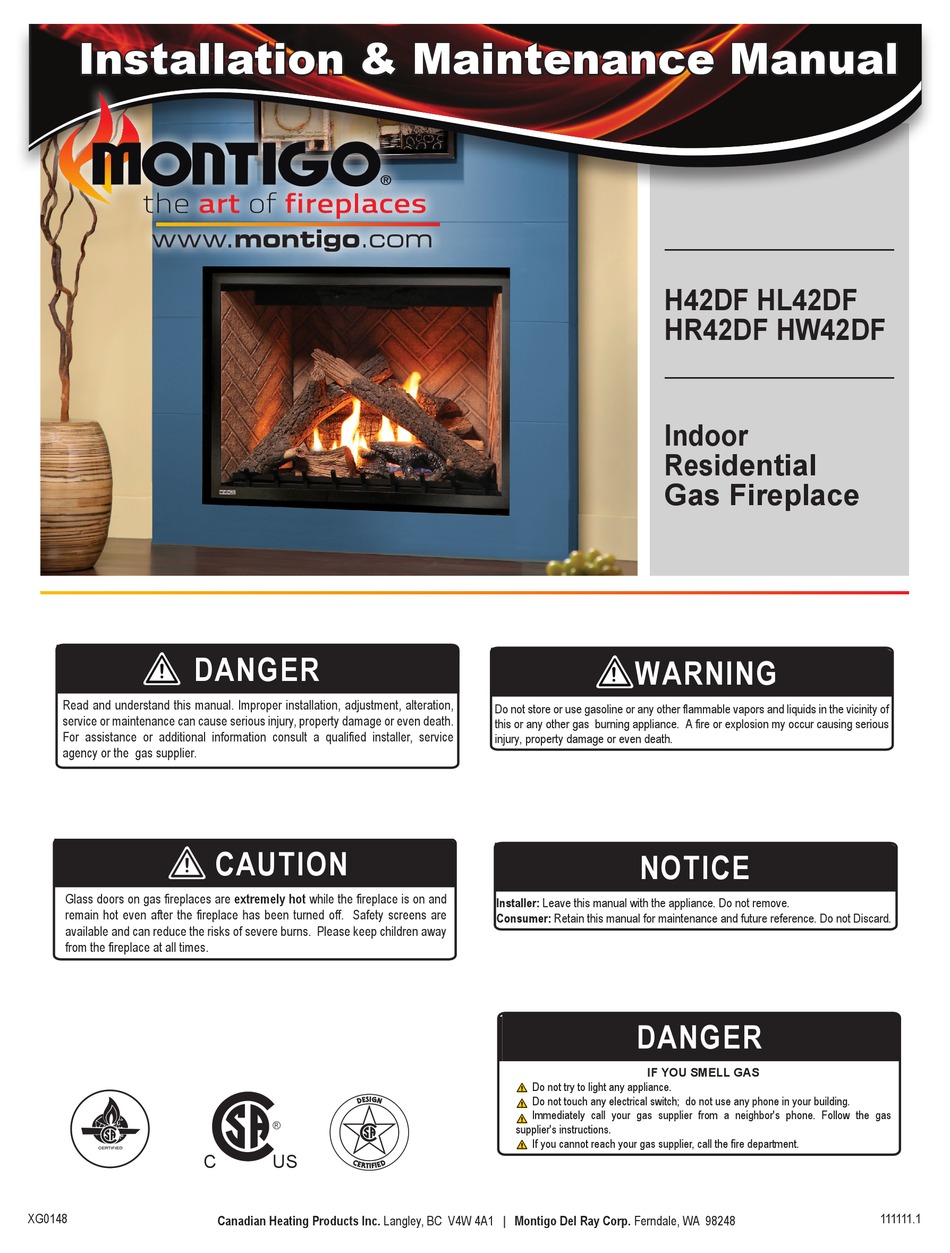 MONTIGO H42DF INSTALLATION & MAINTENANCE MANUAL Pdf Download ManualsLib