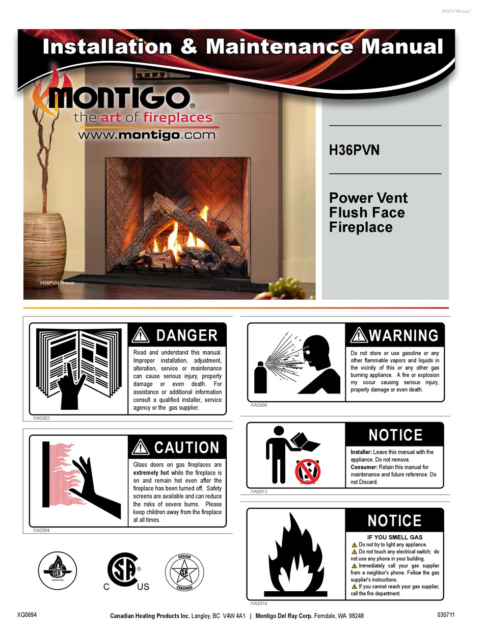 MONTIGO H36PVN INSTALLATION & MAINTENANCE MANUAL Pdf Download ManualsLib