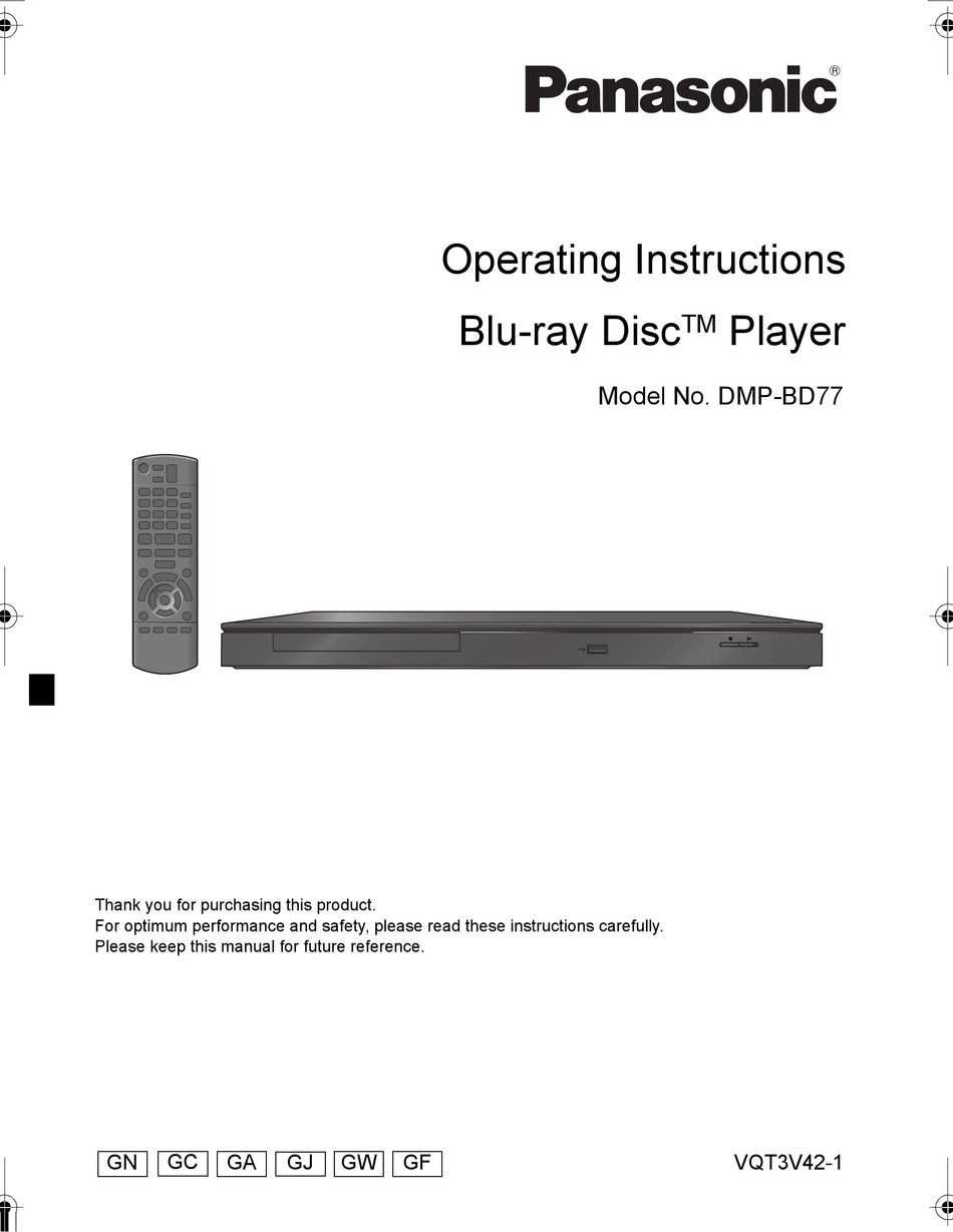 Panasonic Dmp Bd77 Operating Instructions Manual Pdf Download Manualslib