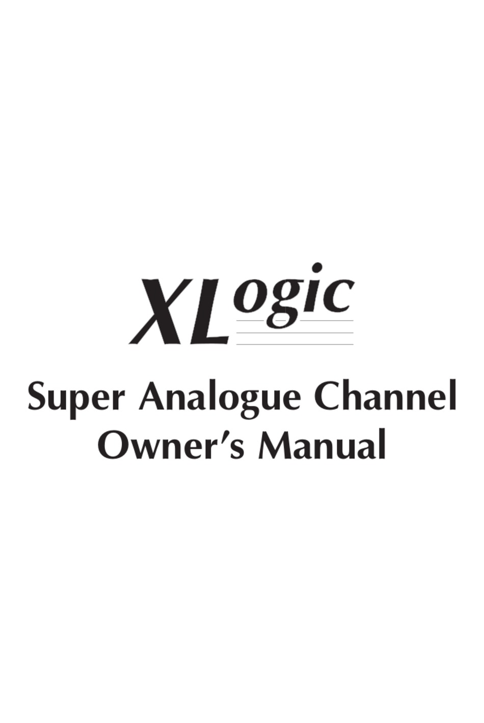 solid-state-logic-xlogic-super-analogue-owner-s-manual-pdf-download