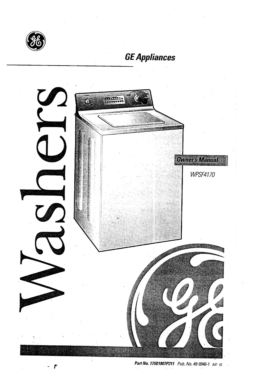 GE APPLIANCES WPSF4170 OWNER'S MANUAL Pdf Download ManualsLib
